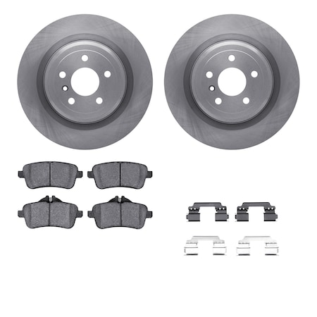 6612-63428, Rotors With 5000 Euro Ceramic Brake Pads Includes Hardware